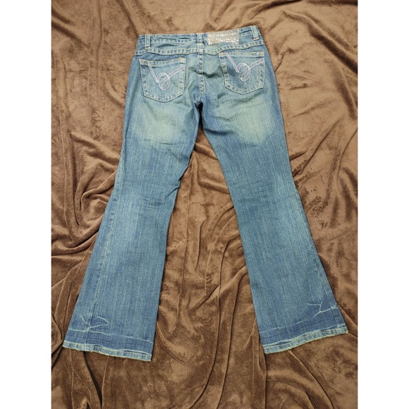 Bebe Kayla Chainmail Label Jeans size 29 - Picture 3 of 7